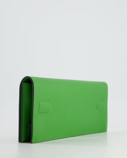 Hermès Birkin Cut Shadow Bag In Vert Yucca Swift Leather