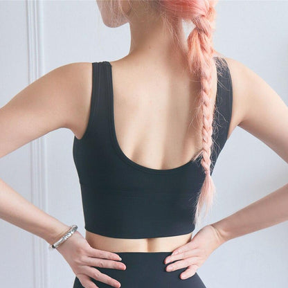 Full Cup Shockproof Sports Bra Gym Brassiere Sport Femme Fitness Push Up Sport Bra Yoga Tops U Back