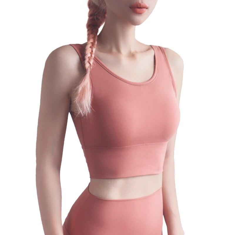 Full Cup Shockproof Sports Bra Gym Brassiere Sport Femme Fitness Push Up Sport Bra Yoga Tops U Back
