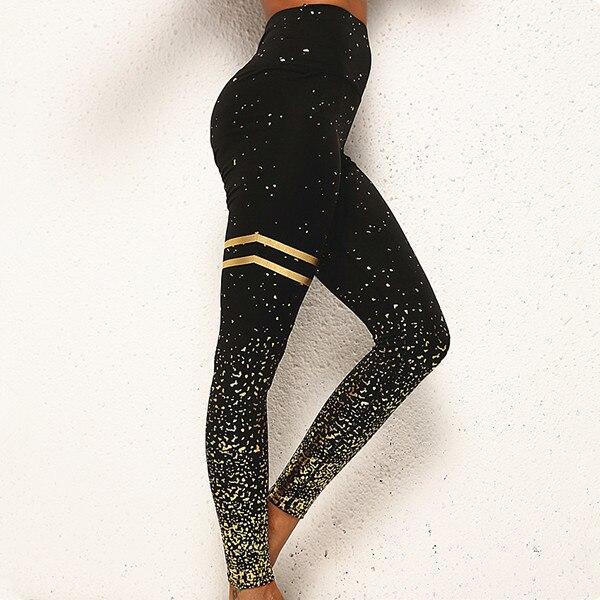Pad Hot Stamping Two Piece Suit Women Patchwork Yoga Set Sport Fitness Women Pants Leggings Push Up Yoga Pants Summer Sportswear