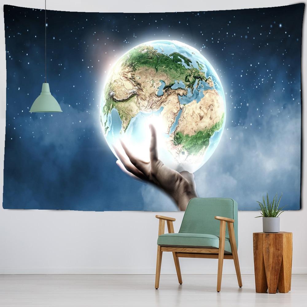 Psychedelic Tapestry Wall Hanging Bohemian Hippie Witchcraft Tapiz Art Science Fiction Tarot Room Home Decor