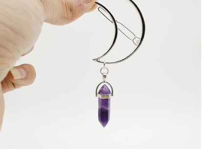 Alloy Moon Hexagonal Pendant Hair Accessories