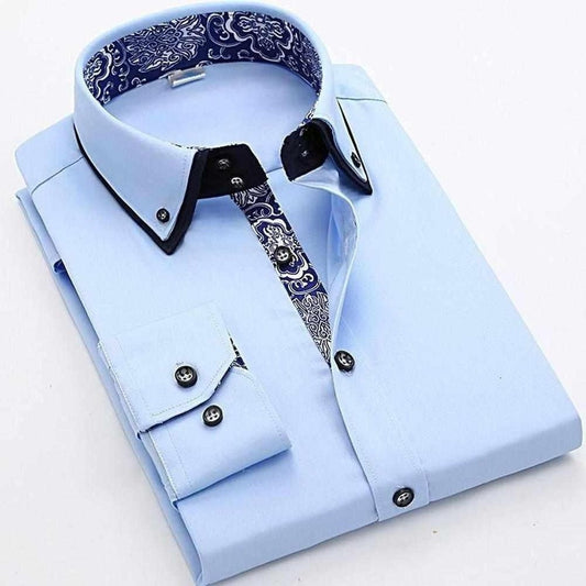 Sky Madrid Baroque Button-Down Shirt