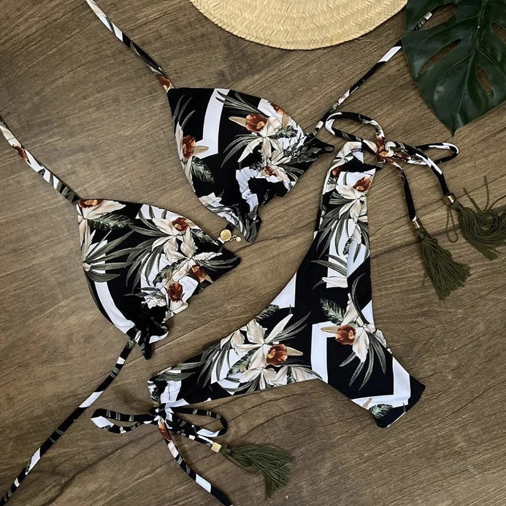 Bikini Women'S Swimsuit New Swimwear Female Sexy Bikinis Set Push Up Swimming For Bathing Suit Women Swimsuits