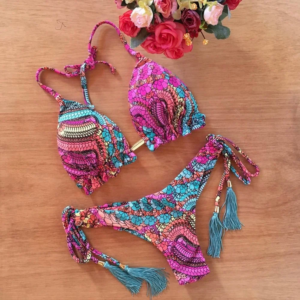 Bikini Women'S Swimsuit New Swimwear Female Sexy Bikinis Set Push Up Swimming For Bathing Suit Women Swimsuits