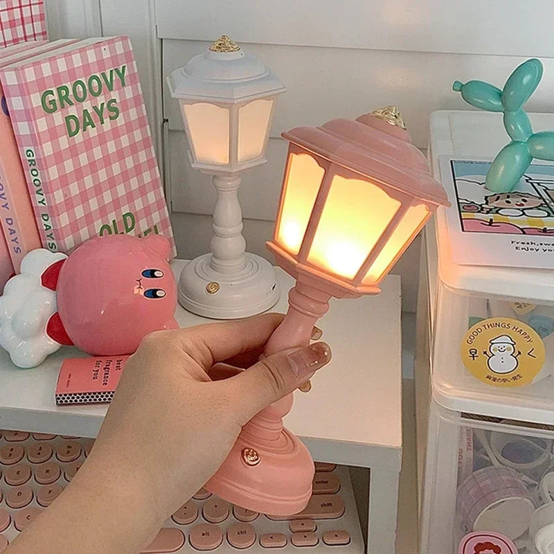 Retro Led Desk Lamp Table Night Light Mini Street Lamp Design Night Lights Desk Accessories Kawaii Room Decor Home Decor Items
