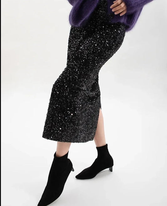 Sparkle Midi Skirt