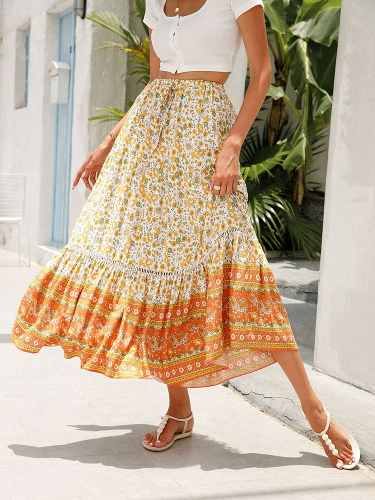 Justina Retro Style Skirt