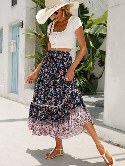 Justina Retro Style Skirt