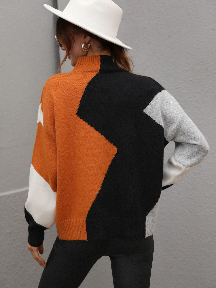 Diana Geometric Sweater