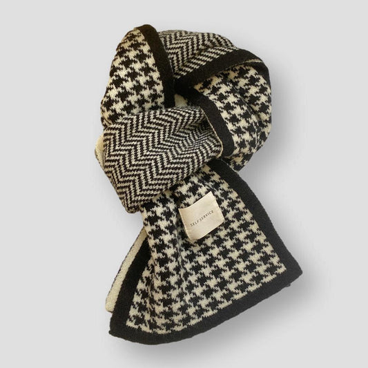 Sky Madrid Jasper Houndstooth Scarf