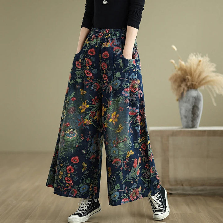 Wide Leg Denim Pants
