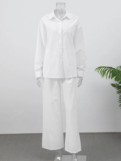Summer Brown Cotton Linen Loose Pants Sets Fashion V-Neck Lace Up Long Sleeve Shirt Suit 2025 New Women'S Casual 2 Piece Outfits