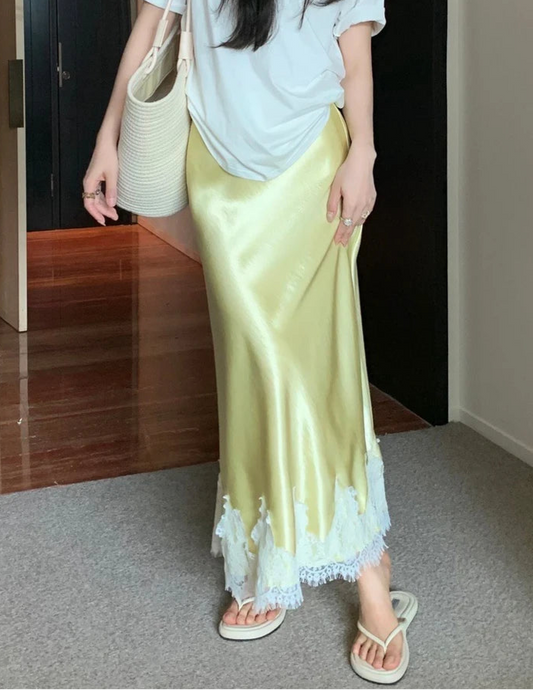 Pelina Satin Skirt