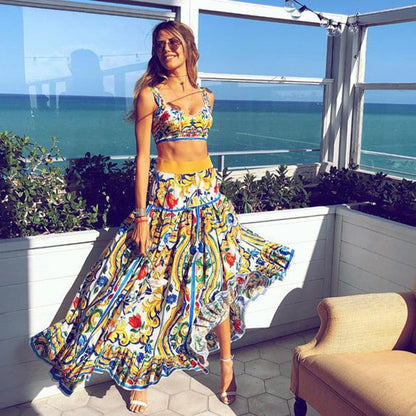 Vanessa Top & Skirt Set