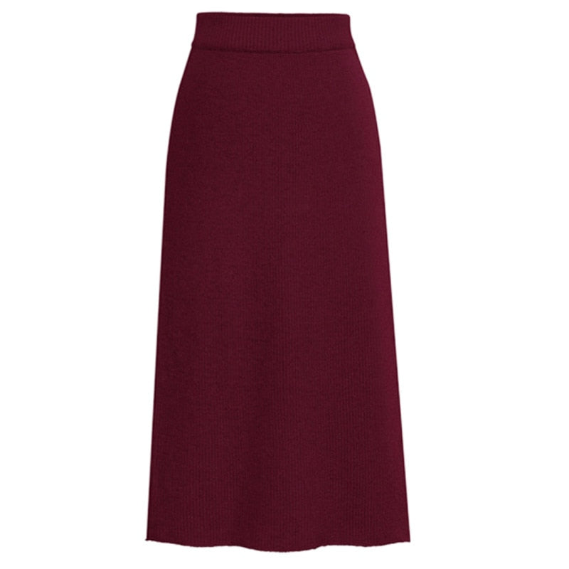 Knit Midi Skirt