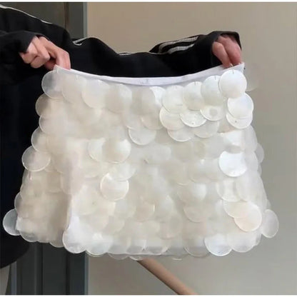 Sequin Mini Skirt Women Sexy Slim Shiny Fashion Chic Short Skirts Female 2025 Spring Summer Beach Solid Holiday Streetwears Lady