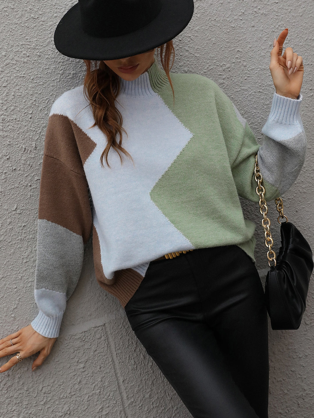 Diana Geometric Sweater