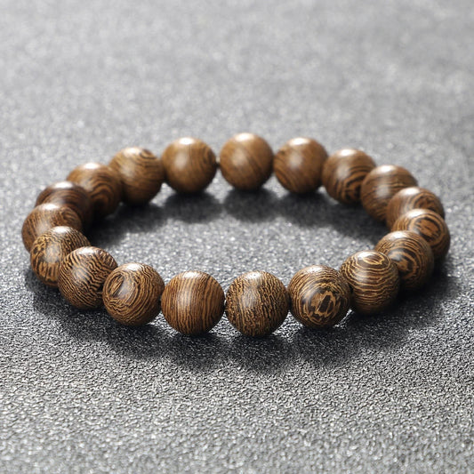 Natural Wooden Beads Bracelet Tibetan Buddha Rosary Handmade Bracelets Men And Women Yoga Meditation Prayer Beaded Jewelry Gifts