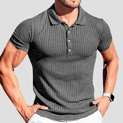 Saint Morris Aden Short Sleeved Stripe Top