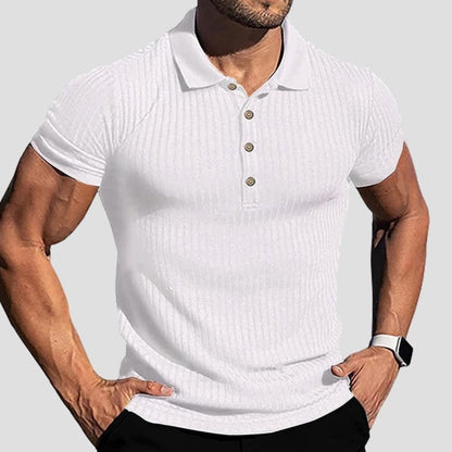Saint Morris Aden Short Sleeved Stripe Top
