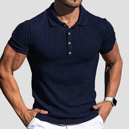 Saint Morris Aden Short Sleeved Stripe Top