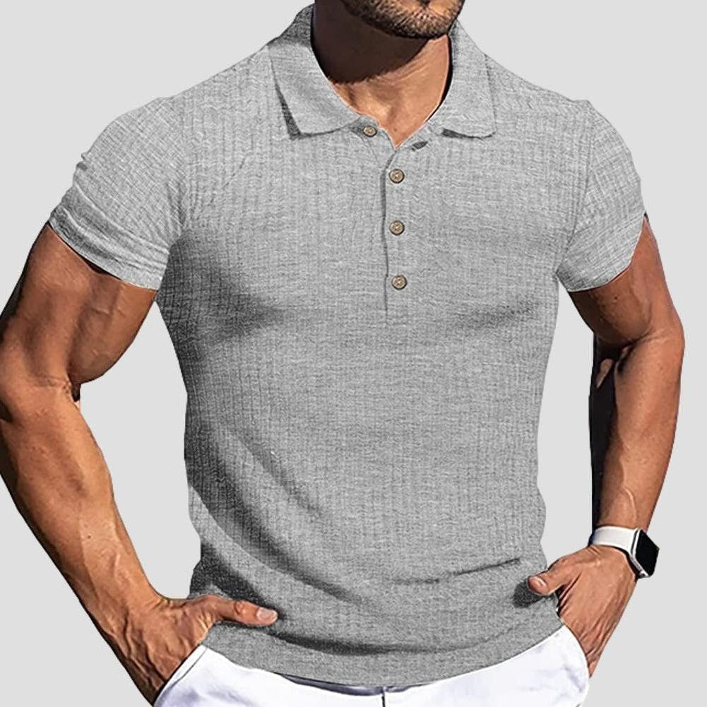 Saint Morris Aden Short Sleeved Stripe Top
