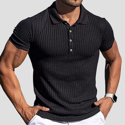 Saint Morris Aden Short Sleeved Stripe Top