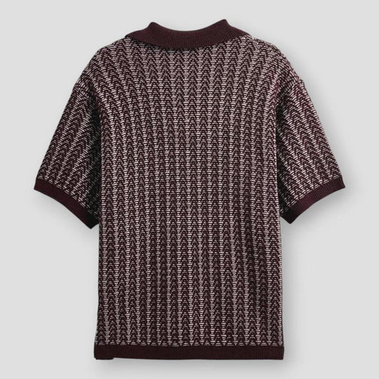 Saint Morris Brookline Textured Knitted Polo