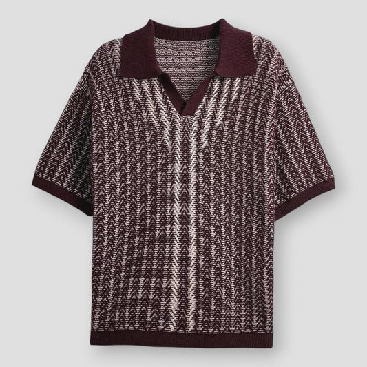 Saint Morris Brookline Textured Knitted Polo