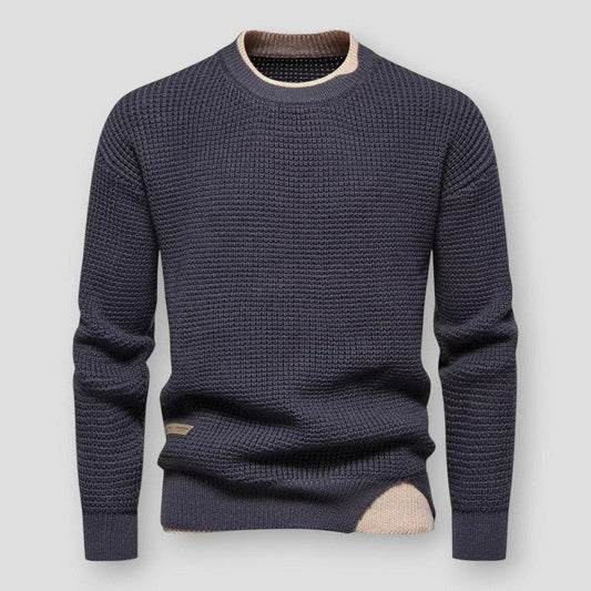 Saint Morris Dillon Color Contrast Sweater