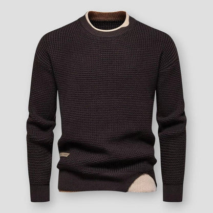 Saint Morris Dillon Color Contrast Sweater
