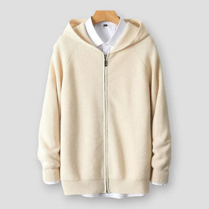 Saint Morris Elko Hooded Wool Cardigan