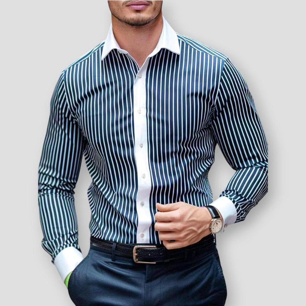 Saint Morris Layton Striped Long Sleeve