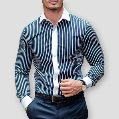 Saint Morris Layton Striped Long Sleeve