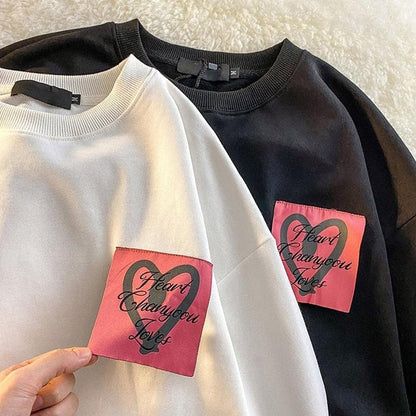 Saint Morris Letter Patch Sweatshirt
