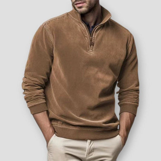 Saint Morris Massena Suede Sweatshirt