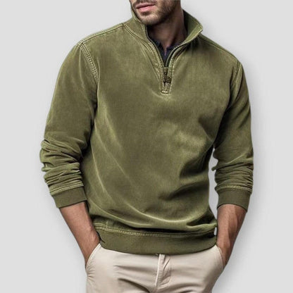 Saint Morris Massena Suede Sweatshirt
