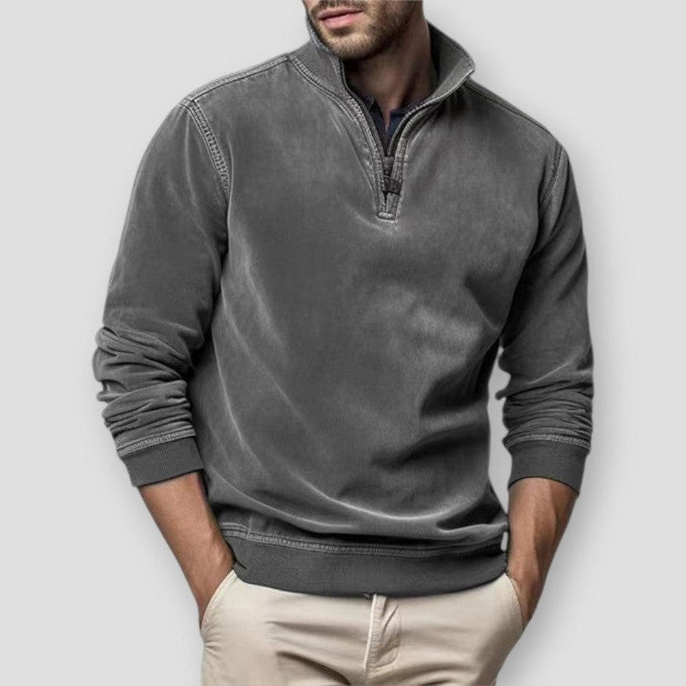 Saint Morris Massena Suede Sweatshirt