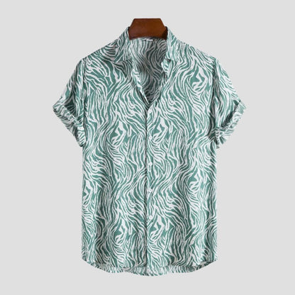 Saint Morris Oceanside Leopard Print Casual Shirt