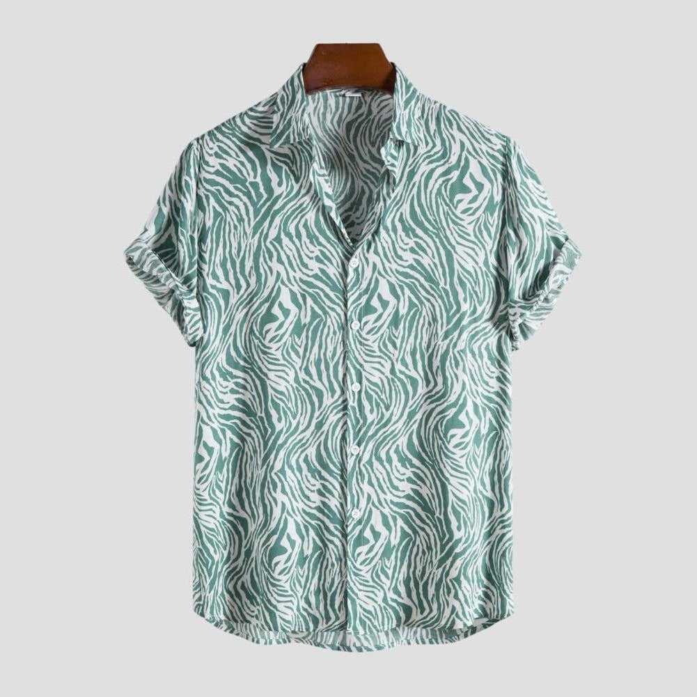 Saint Morris Oceanside Leopard Print Casual Shirt