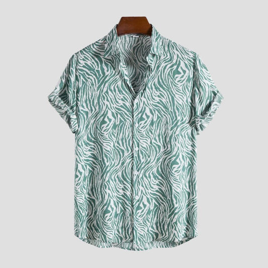 Saint Morris Oceanside Leopard Print Casual Shirt