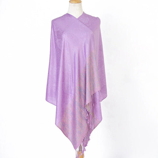 Fashion Women'S Silk Scarf Luxury Satin Shawl Wraps Pashmina Scarf