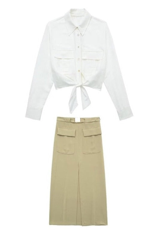 Charlotte Shirt & Skirt Set