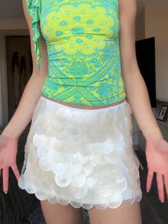 White Mini Skirt