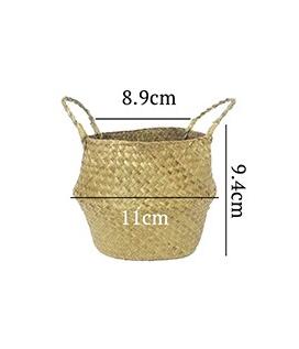 Seaweed Wicker Basket Rattan Hanging Flowerpot Flowerpot Dirty Clothes Dirty Clothes Basket Storage Basket   Wf1015
