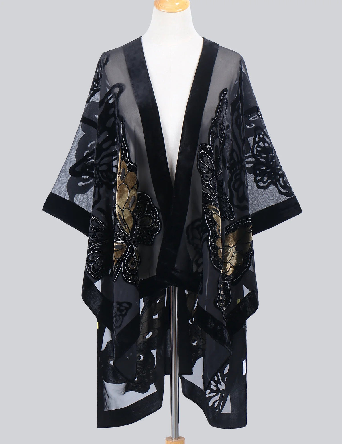 Wehello Bohemian Burnt Plush Kimono Women'S Long Purple Tassel Beach Cover-Up  Holiday Casual Cardigan Shawl Jypf-20