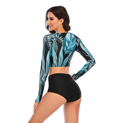 Sexy Long Sleeve Swimwear Swimsuit Women Bikini 2020 Mujer Biquini Exy Triangle Swimsuit Bottom Bikini Plisado Beach Wear May
