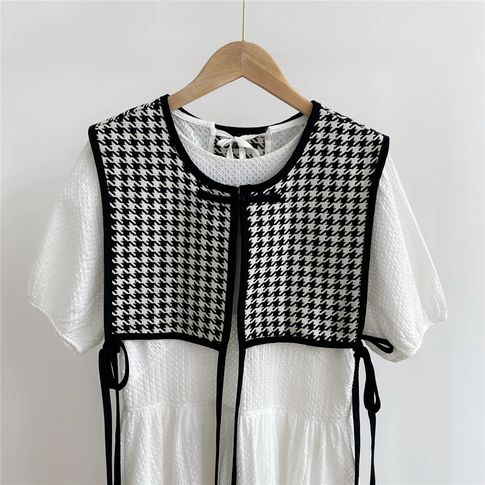 Vests Women Embroidery Lace-Up Chic Vintage All-Match Casual Korean Fashion Summer Classic Prevalent Waistcoat Harajuku Delicate