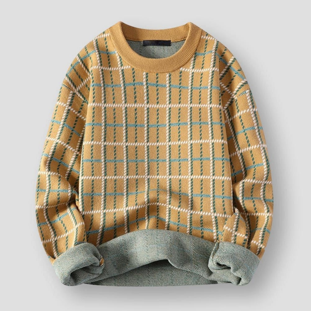 Sky Madrid Apex Plaid Sweater